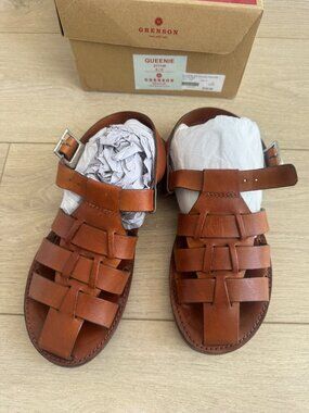 Grenson Fisherman Sandals: Real Leather, Size 39 (US 8.5)